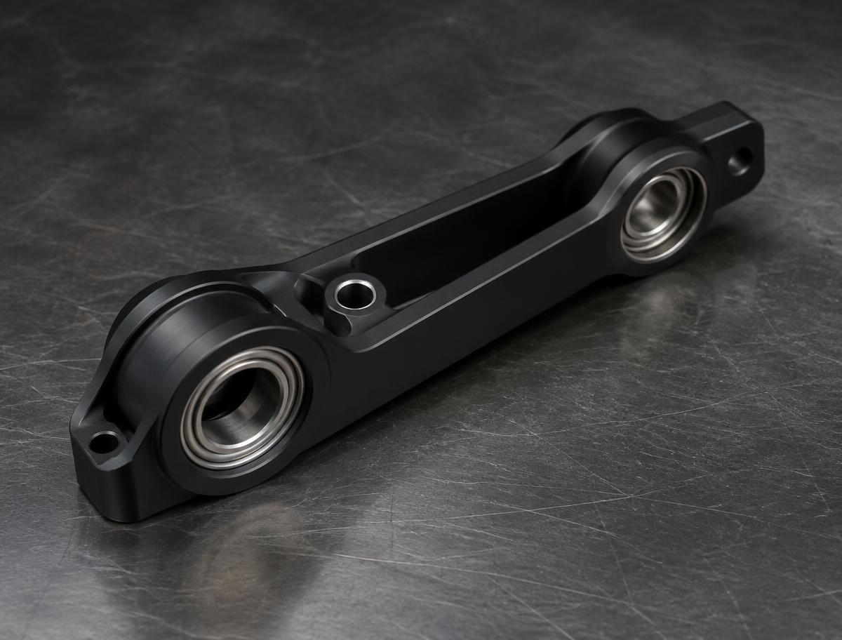 Robotics Assembly Component — Aluminum (anodized), 5-Axis CNC Milling